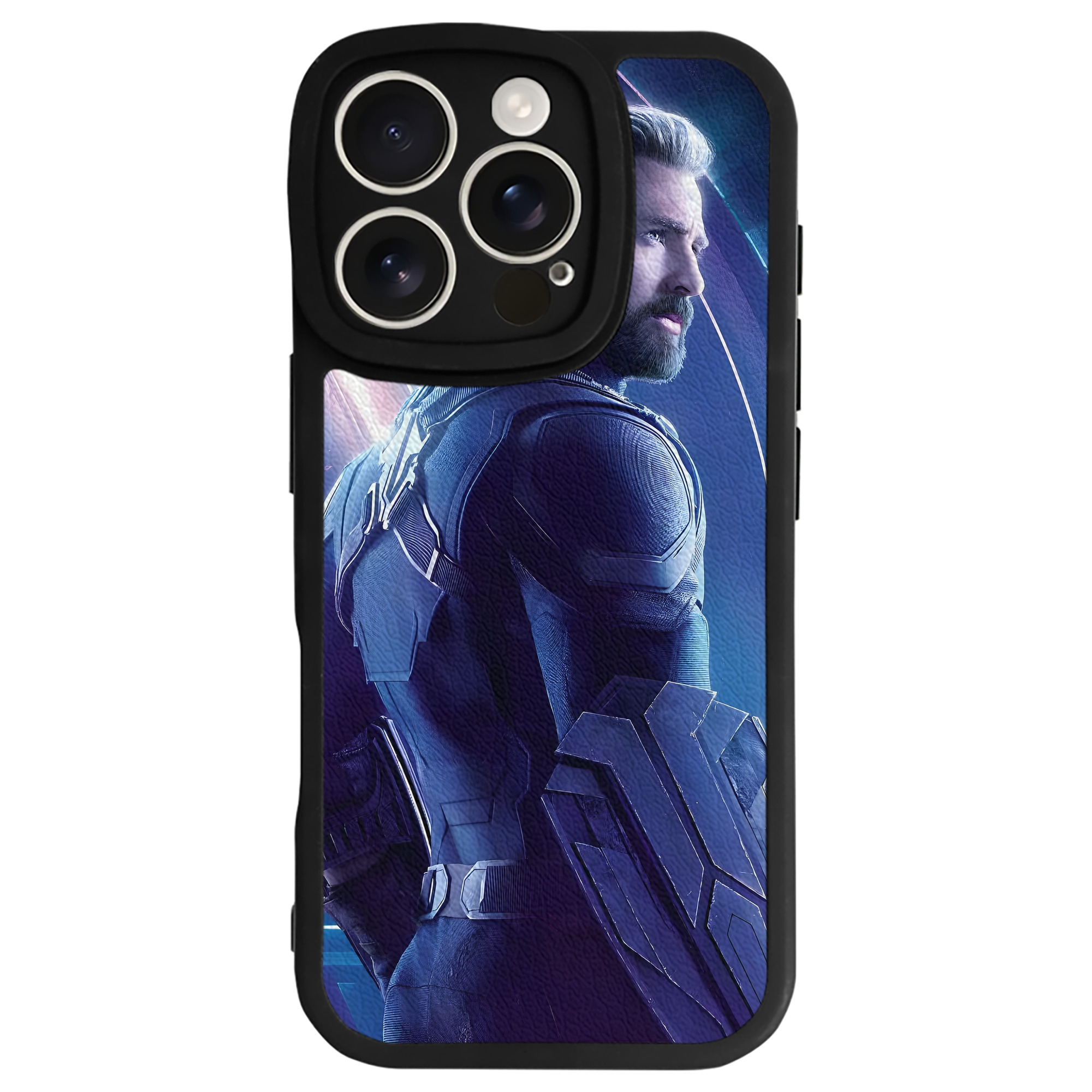 （画像用） アベンジャーズ The Avengers 【iPhone 16シリーズ対応】シリコンスマホケース（レザー調） 材質：シリコン
